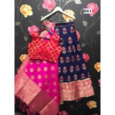 Trendy  Banarasi Silk Lehenga 